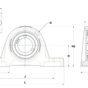 Bezpieczna płatność Zespół z oprawą żeliwną USPE.204 SNR